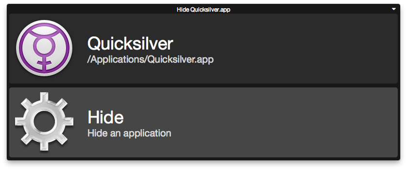 Nostromo Interface for Quicksilver