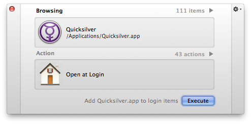 Primer Interface for Quicksilver