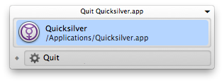 Window Interface Window Interface for Quicksilver