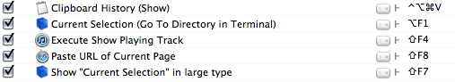 Configure triggers Triggers: keyboard shortcuts in Quicksilver