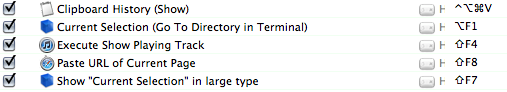 Triggers: keyboard shortcuts in Quicksilver